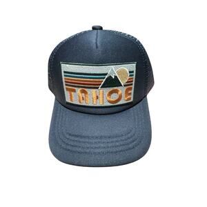 Lake Tahoe Navy Blue Mesh Snapback Youth Hat New
